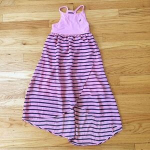 Nautica Girls Stripe Tulip Hem Hi-Lo Dress Sz 7